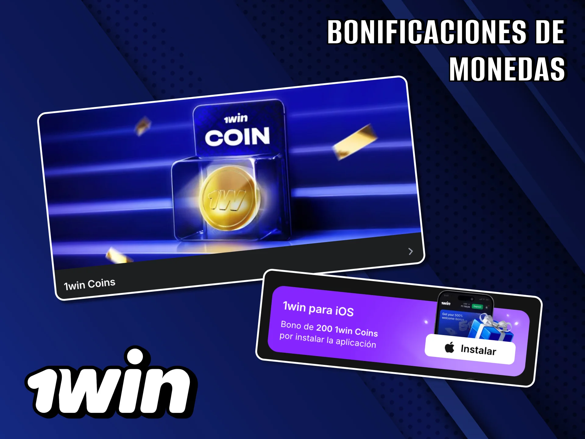 Instala la aplicación de 1Win y llévate tu primer bono.