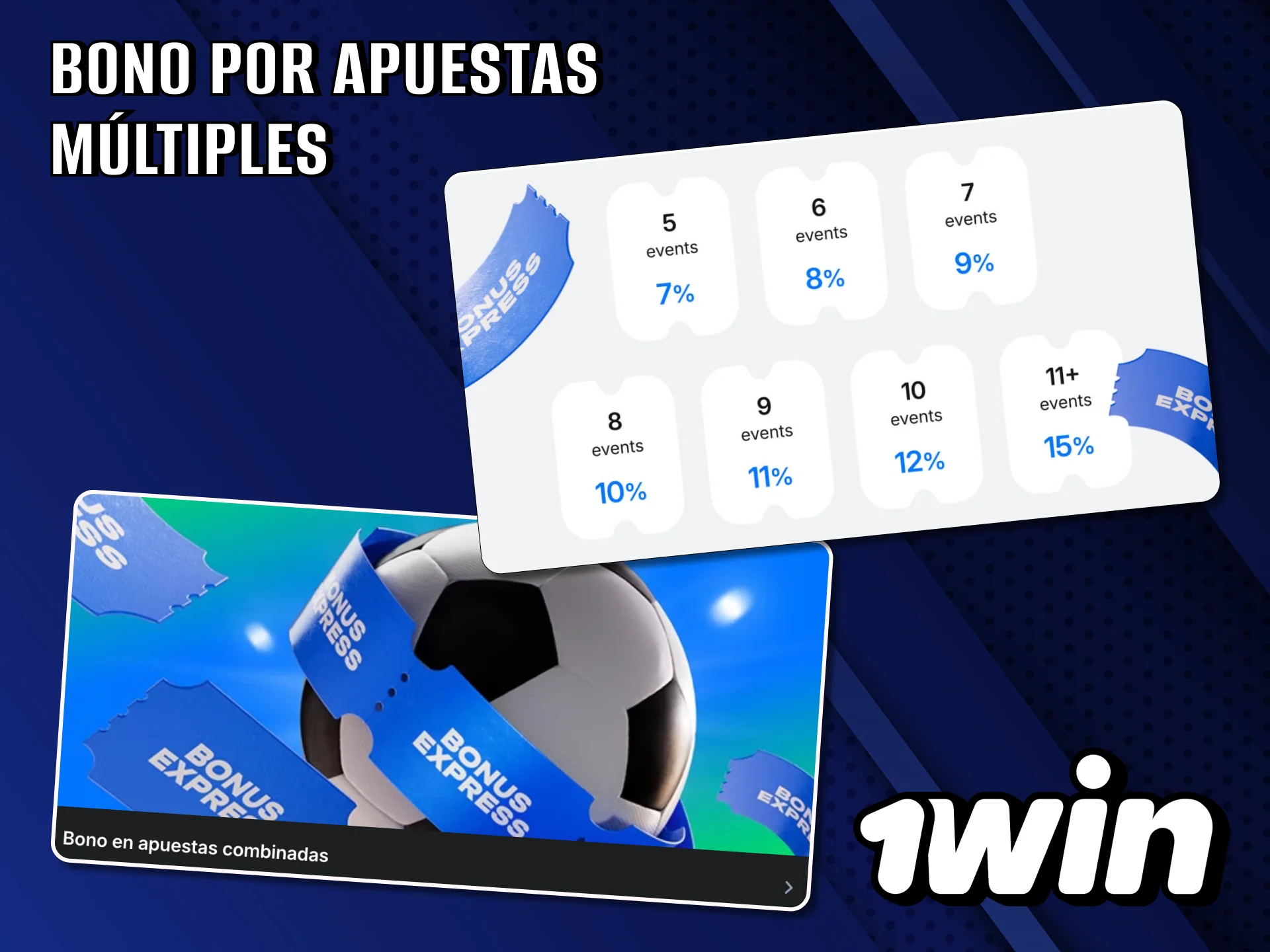 Arriésgate y gana a lo grande con el bono exprés de 1Win.