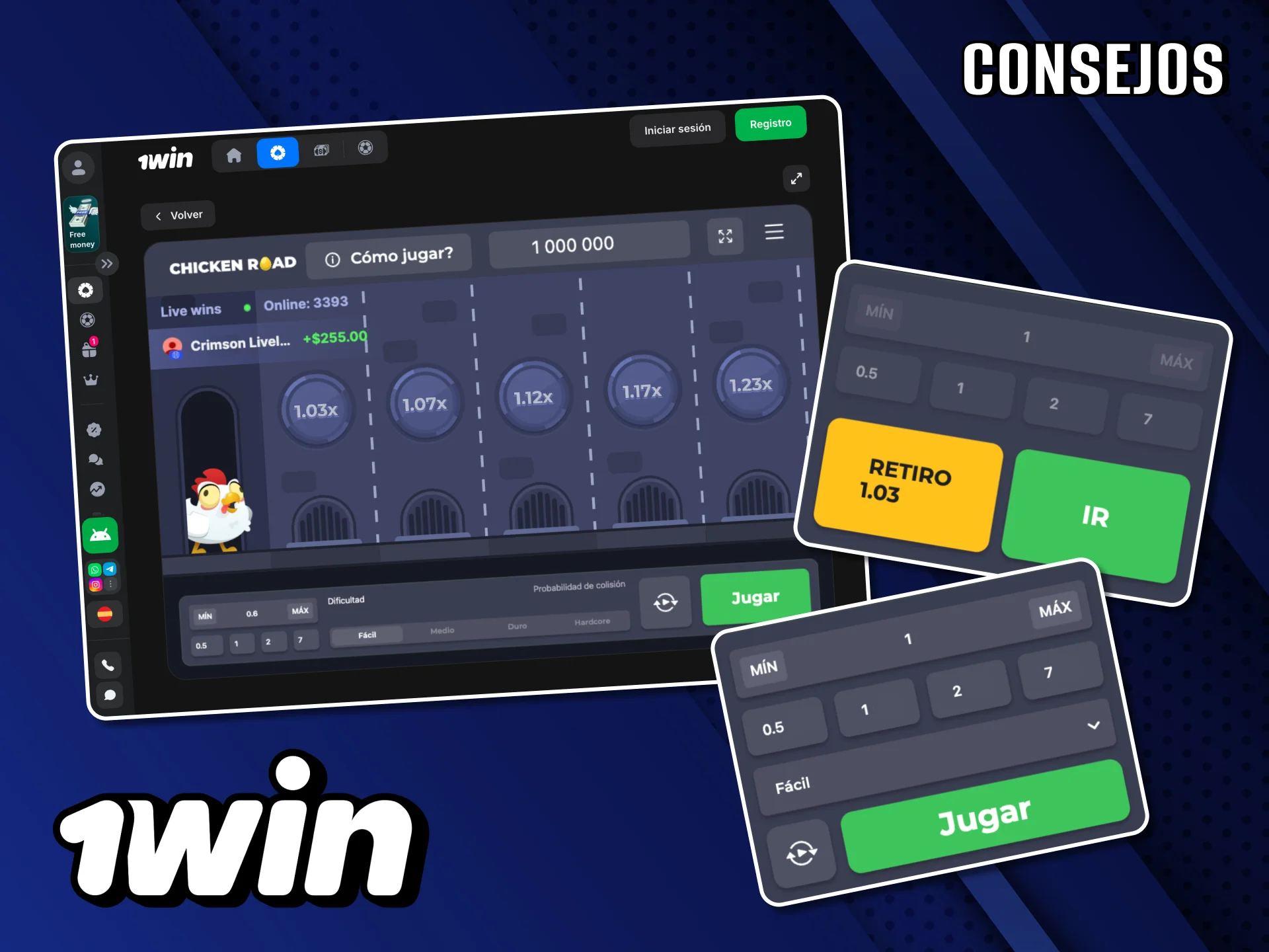 Sigue a los mejores jugadores de Chicken Road y aplica sus tácticas en tu juego en el sitio web 1Win.
