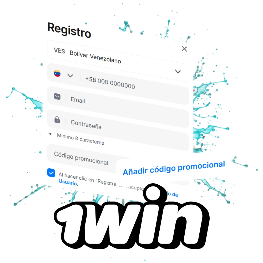 Añade un código promocional al registrarte en 1Win.