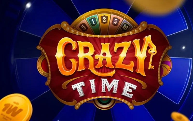 Disfruta de la retransmisión en directo del juego Crazy Time de 1Win.