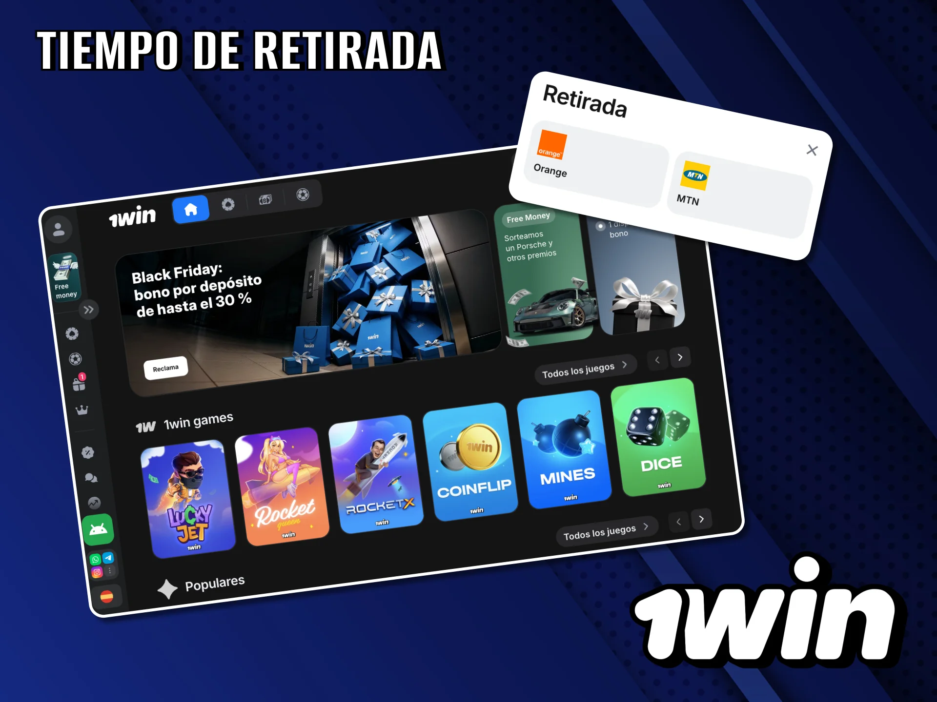 Procesamiento ágil de retiros en 1Win Venezuela.