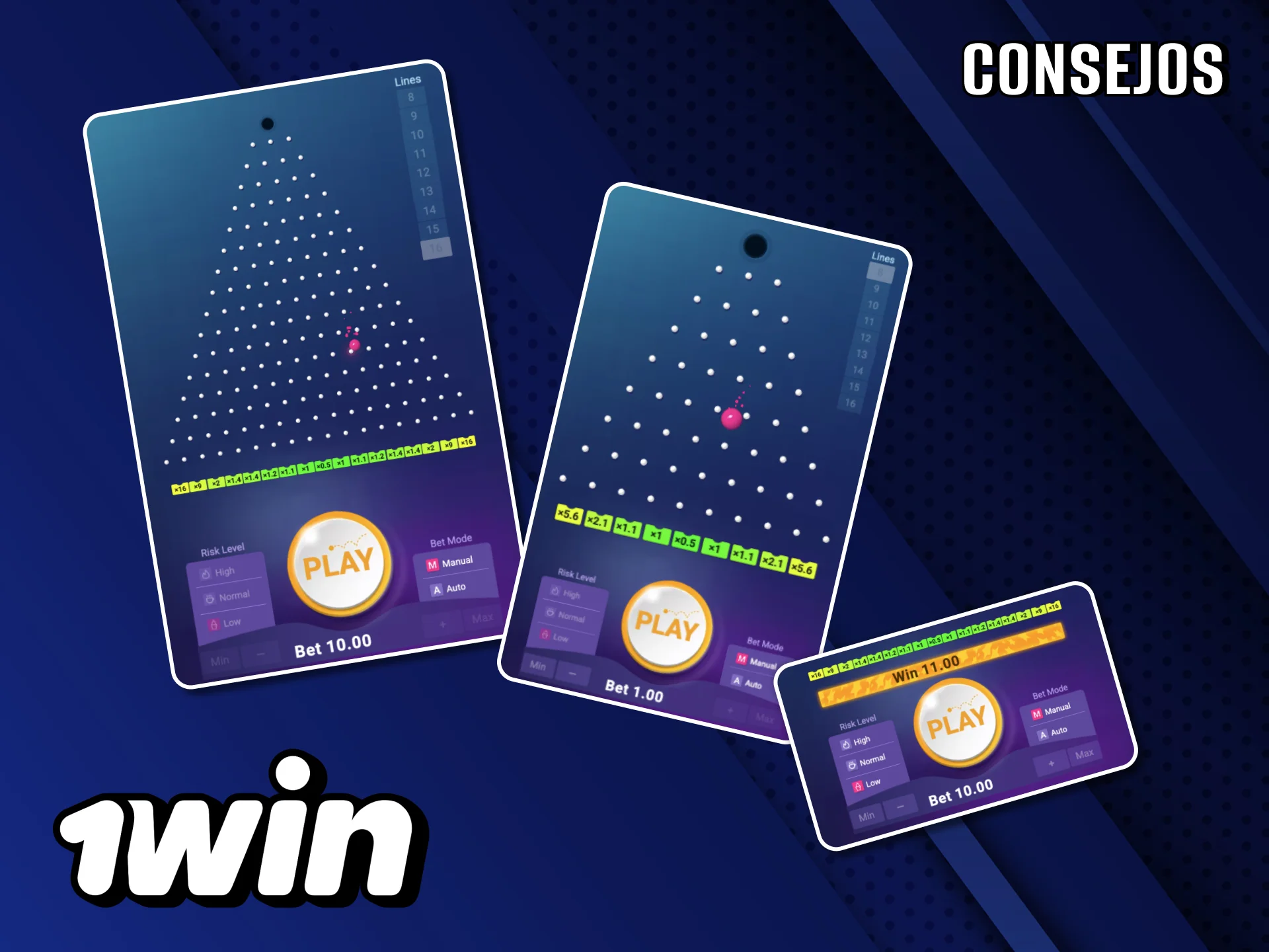 Recomendaciones clave para apostar en Plinko con 1Win.